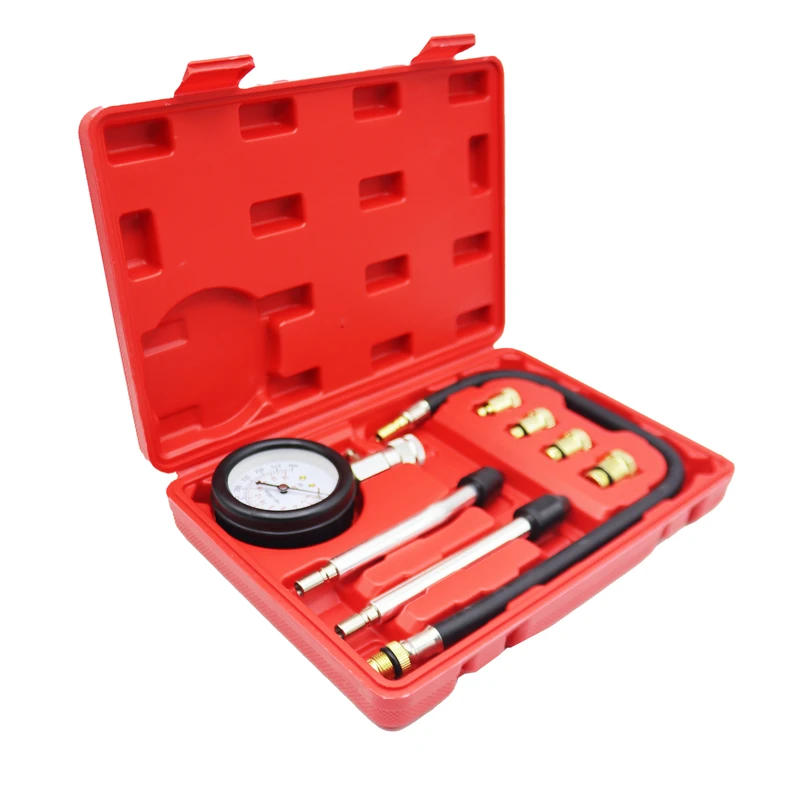 دستگاه کمپرس سنج سیلندر جی ام مدل YP-300PSI/20BAR مجموعه 8 عددی 