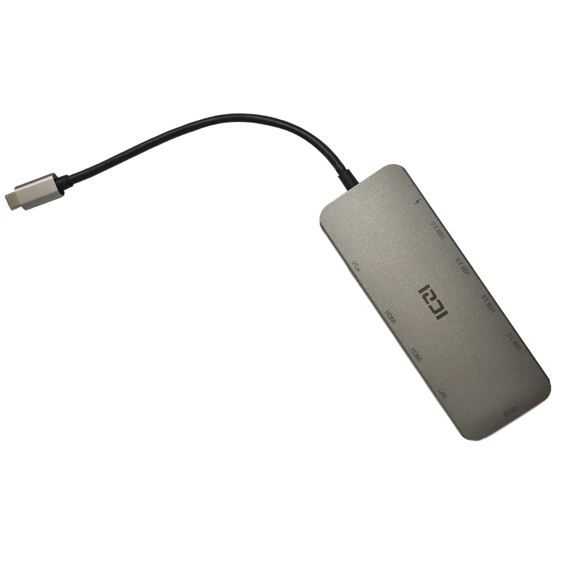 هاب 11 پورت USB-C آی سی زد آی مدل IZEC-TH27
