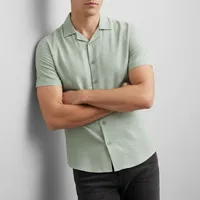 پیراهن آستین کوتاه یقه انگلیسی مردانه رایکا مدل کنفی کد NM