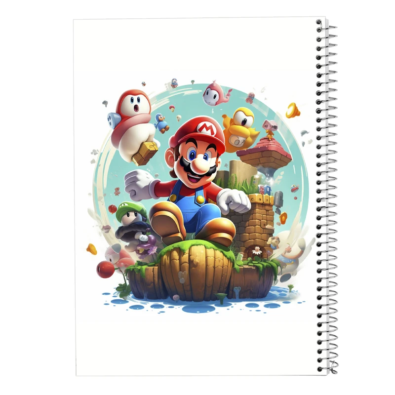 دفتر نت موسیقی 50 برگ مدوپد مدل super mario کد DF2800