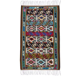 گلیم دستبافت یک متری مدل پادری کد 41