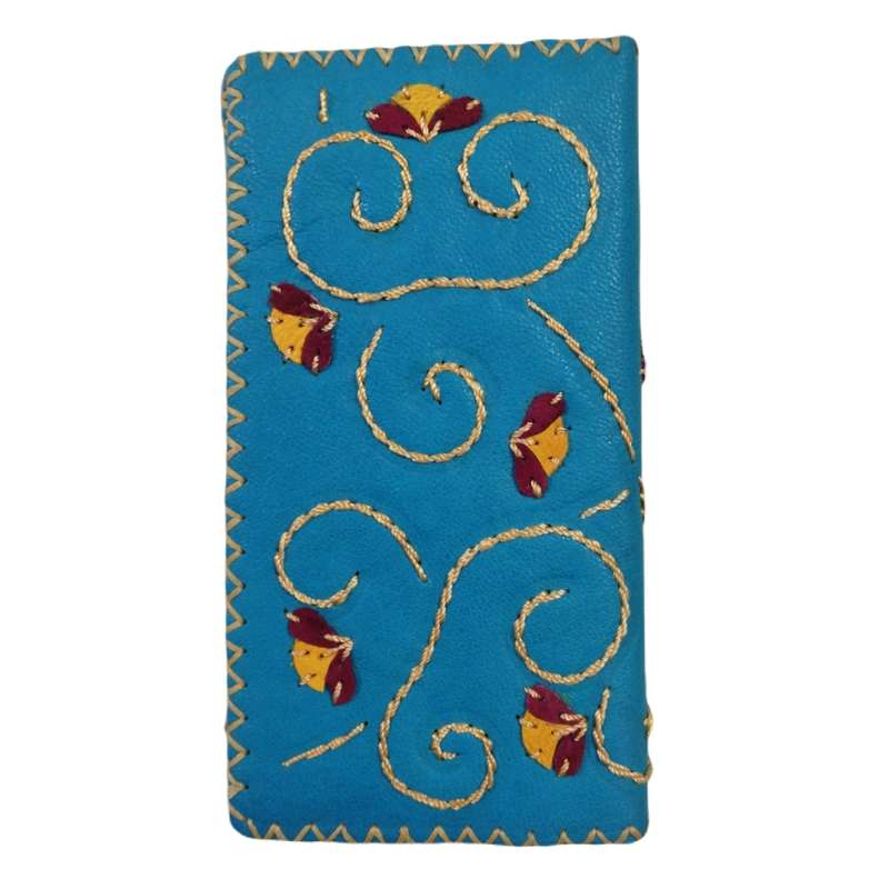 کیف پول زنانه چرم پاسارگاد مدل اسلیمی کفشدوزکی w144