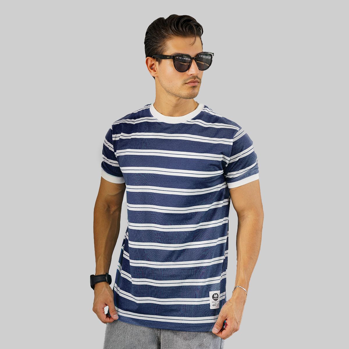 تی شرت آستین کوتاه مردانه مالدینی مدل t-439 -  - 1