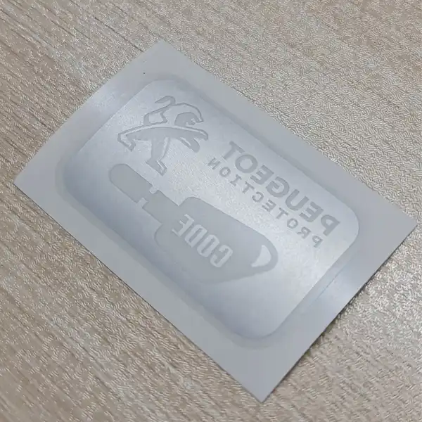 برچسب شیشه خودرو کد 10449B مناسب برای پژو 207 بسته 2 عددی