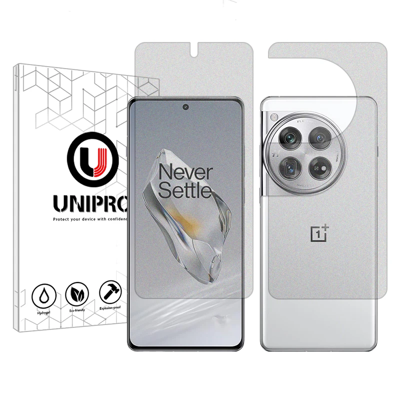 محافظ صفحه نمایش مات یونی پرو مدل Star 5 مناسب برای گوشی موبایل وان پلاس 12 به همراه محافظ پشت گوشی