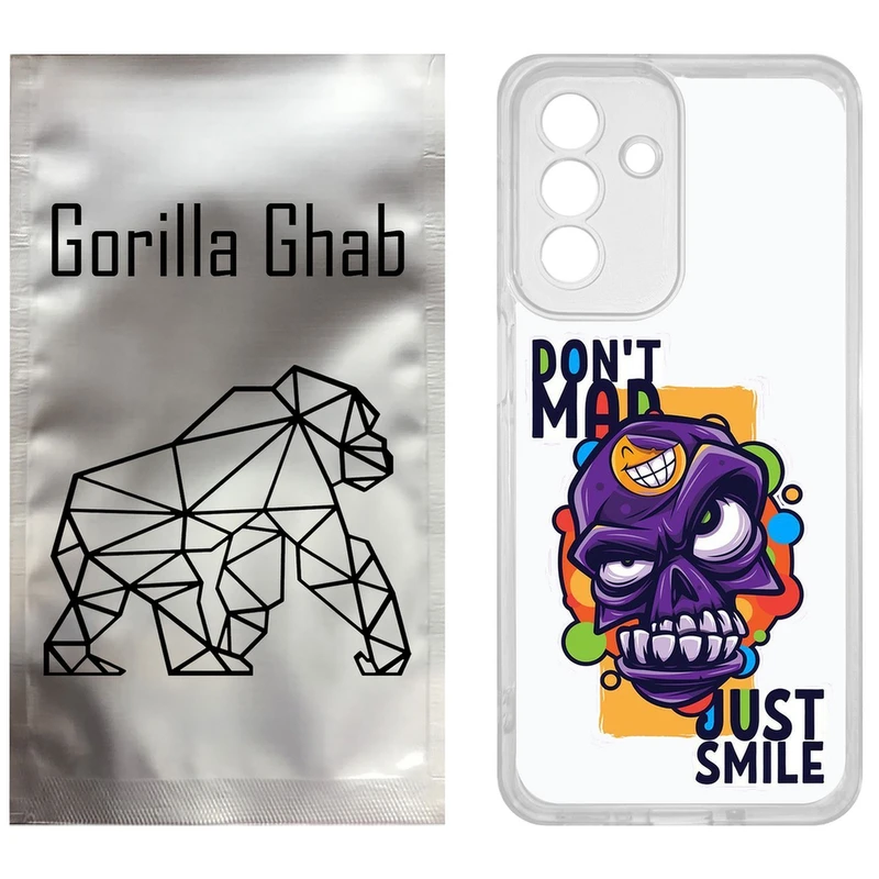 کاور گوریلا قاب مدل CLG کد 33 طرح Smile مناسب برای گوشی موبایل سامسونگ Galaxy A36