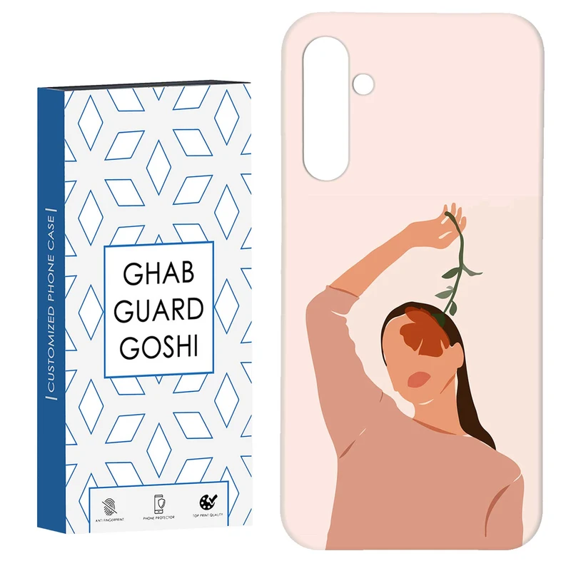 کاور قاب گارد گوشی طرح دختر و گل کد Dimo-678 مناسب برای گوشی موبایل سامسونگ Galaxy S23 Fe
