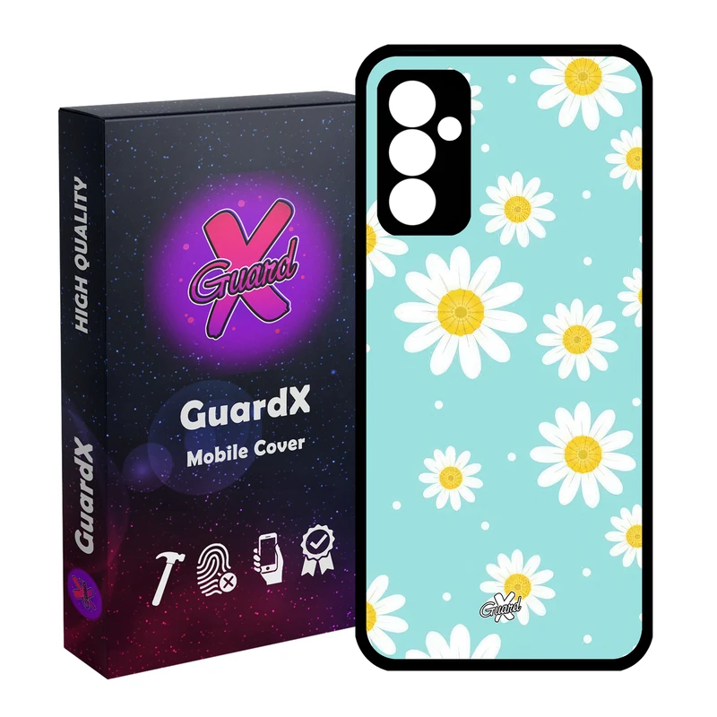 کاور گارد ایکس طرح گل مدل Glass10646 مناسب برای گوشی موبایل سامسونگ Galaxy A55 / A55 5G