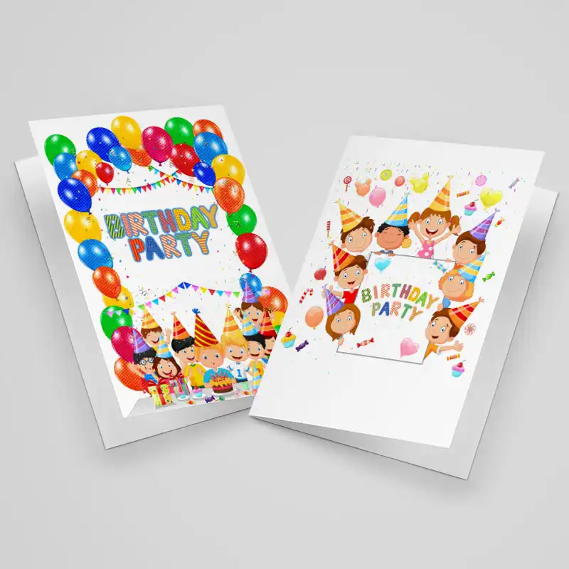 کارت دعوت مدل تولد طرح کودکانه کد TAV-DA-14 بسته 10 عددی