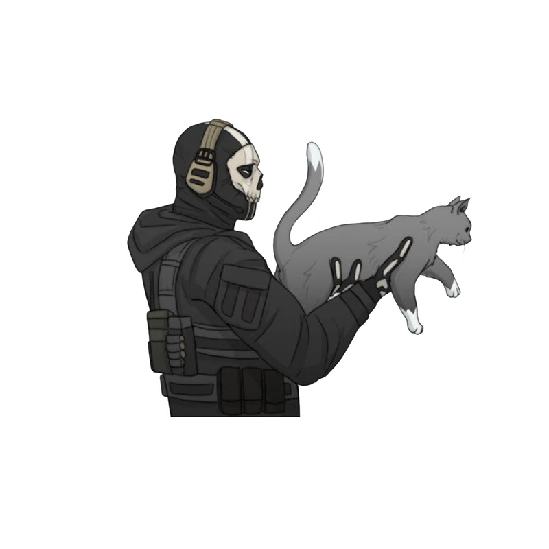 استیکر لپ تاپ و موبایل مدل بازی طرح کال اف دیوتی گوست Call of Duty Ghost کد 3729