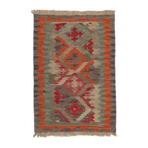 گلیم دستبافت نیم متری مدل قشقایی کد 4040719