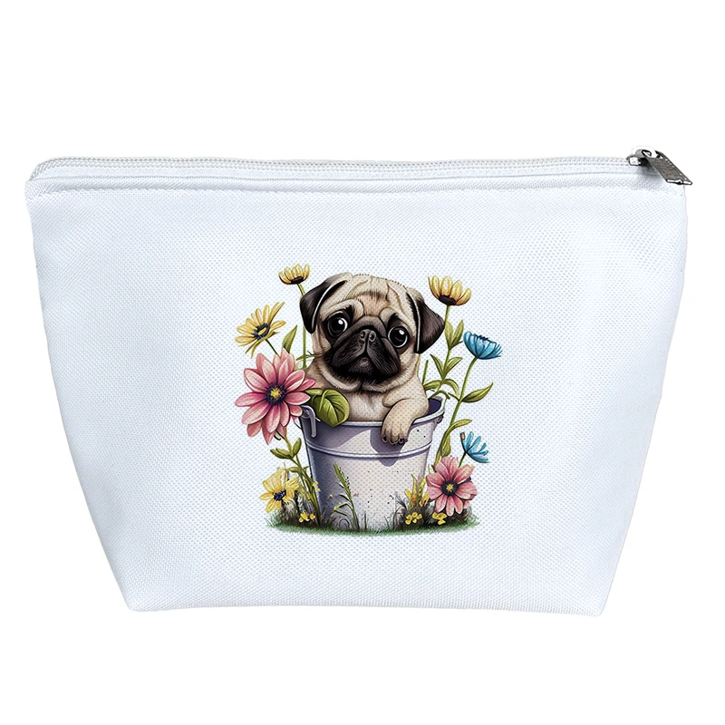 کیف لوازم آرایش دخترانه خندالو مدل سگ وگل کد 3571