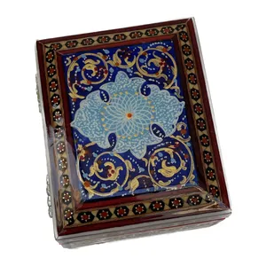 جعبه جواهرات خاتم کاری کد 12