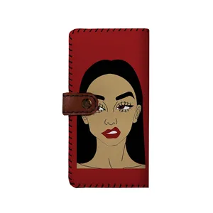 کیف پول زنانه ترمه طراحان ایده مدل بنددار کد adc008