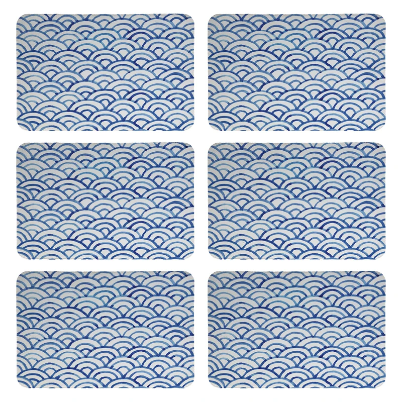 زیربشقابی طرح آبرنگی کد 9032 بسته 6 عددی 