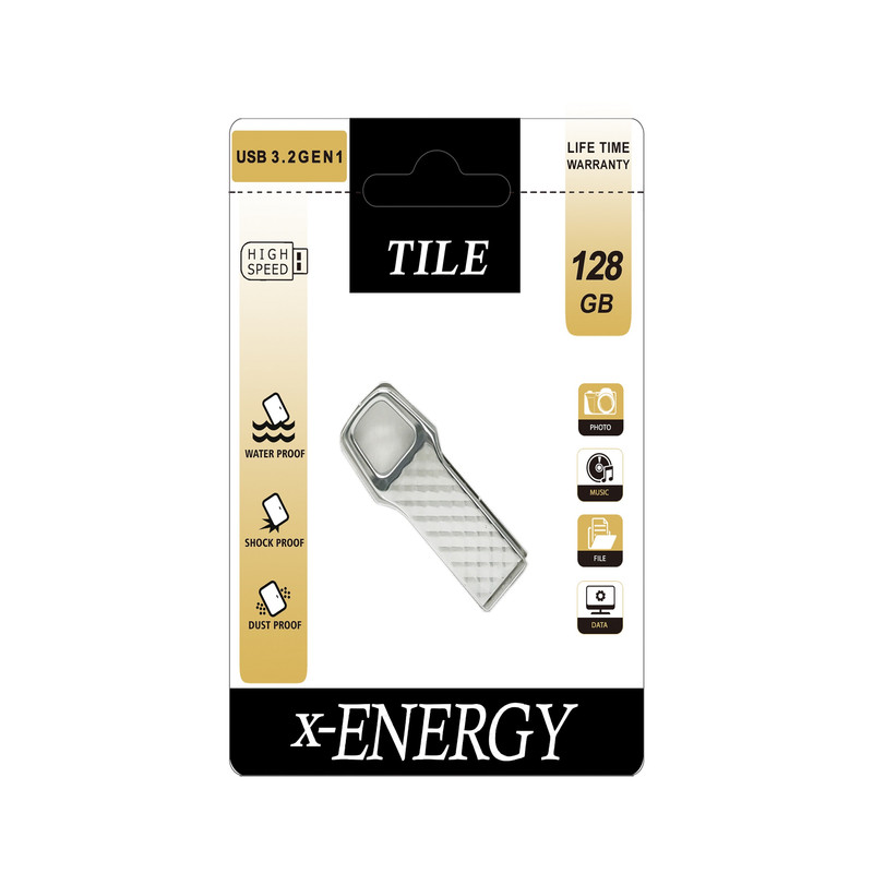 فلش مموری ایکس انرژی مدل Tile ظرفیت 128 گیگابایت با رابط 3.0 USB