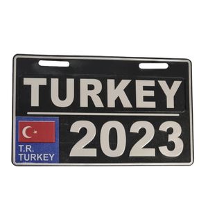 پلاک موتور سیکلت طرح TURKEY/2023
