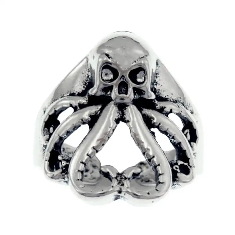 انگشتر مردانه برانت طرح هشت پا