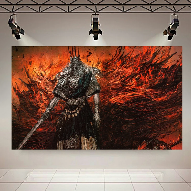 پوستر طرح گیم مدل Dark Souls Sword Warrior کد AR21400