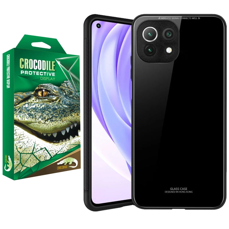 کاور کروکودیل مدل C-PSHT-GLS مناسب برای گوشی موبایل شیائومی Mi 11 Lite / Mi 11 Lite NE