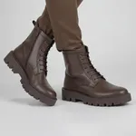 نیم بوت مردانه چرم مشهد مدل J6292-088