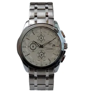 ساعت مچی عقربه‌ای مردانه مدل بند فلزی چهارموتوره فعال کد T1853