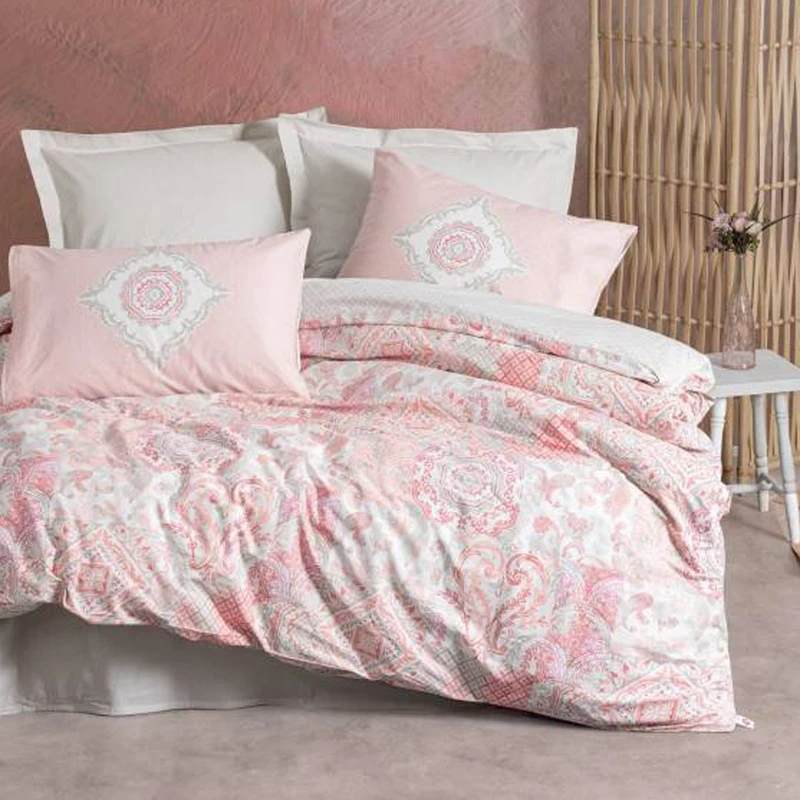 سرویس روتختی کاتن باکس مدل Bohem Saldo Bej دو نفره 4 تکه