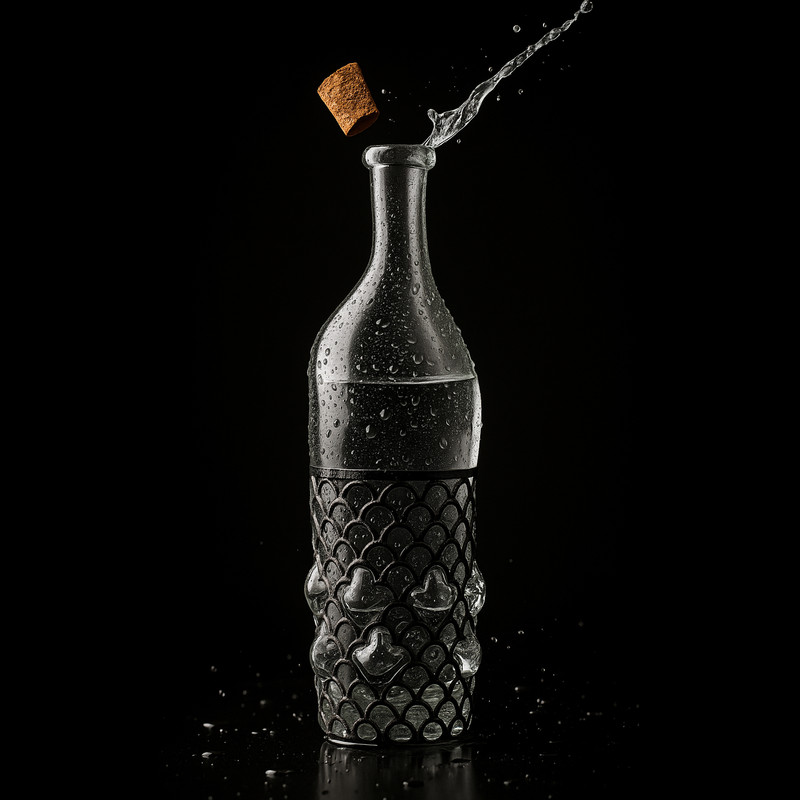 بطری مدل نئوکلاسیک کد NK29634 گنجایش 0.9 لیتر