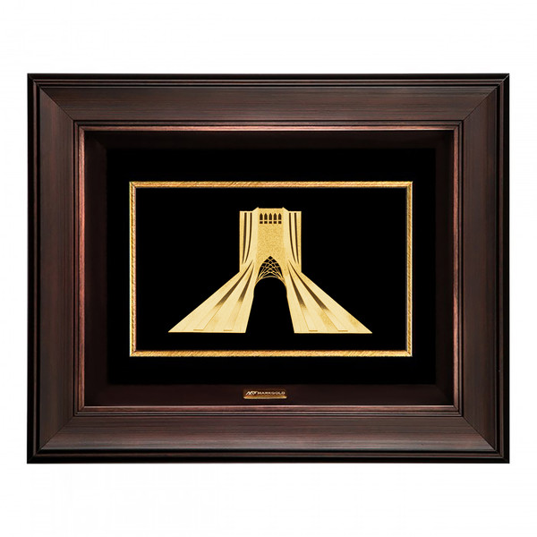 تابلو طلا کوب مارک گلد طرح برج آزادی کد TF093