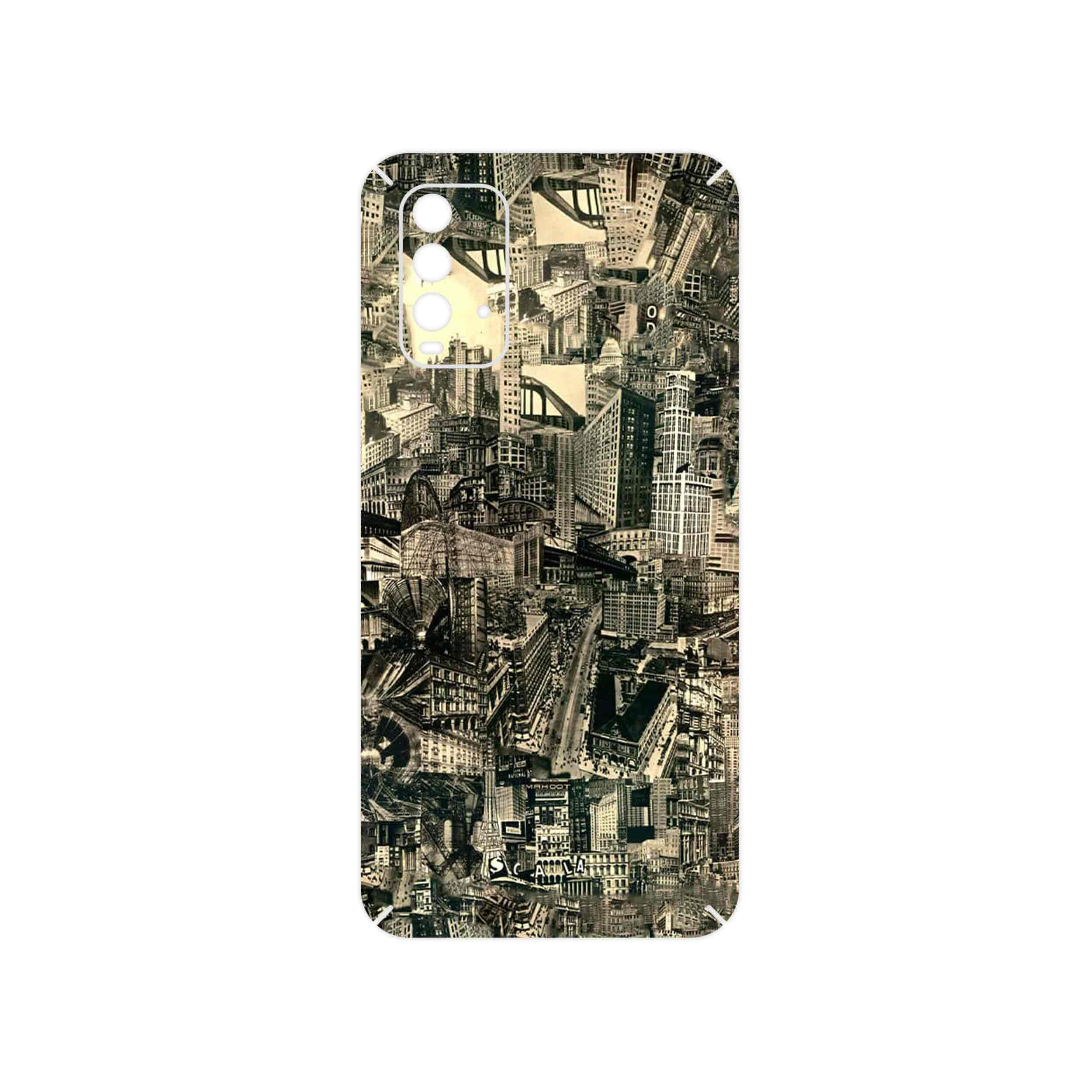 برچسب پوششی ماهوت مدل Collage of Skyscraper مناسب برای گوشی موبایل شیائومی Redmi 9T