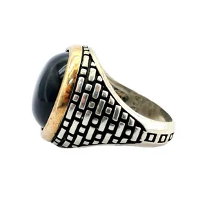 انگشتر نقره مردانه مدل انیکس KJA9