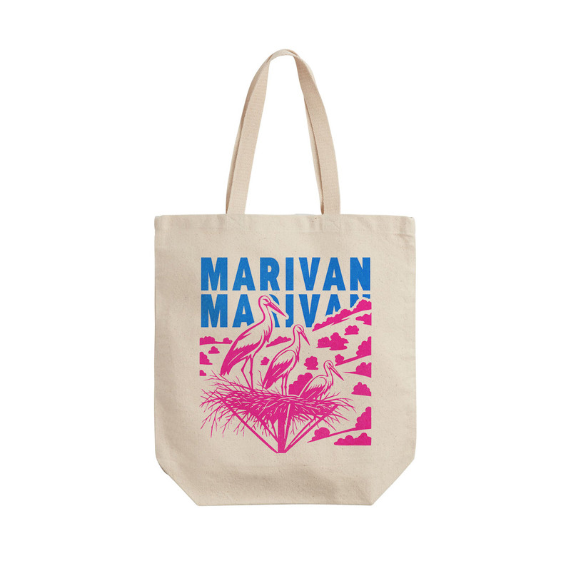 ساک خرید ترمه طراحان ایده مدل نماد تالاب زریوار مریوان کد map0089 - L