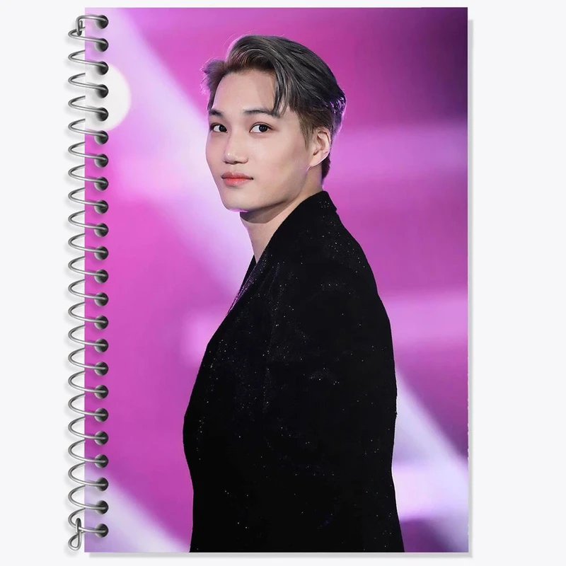 دفتر زبان 50 برگ خندالو مدل دو خط طرح کای گروه اکسو EXO کد 13391