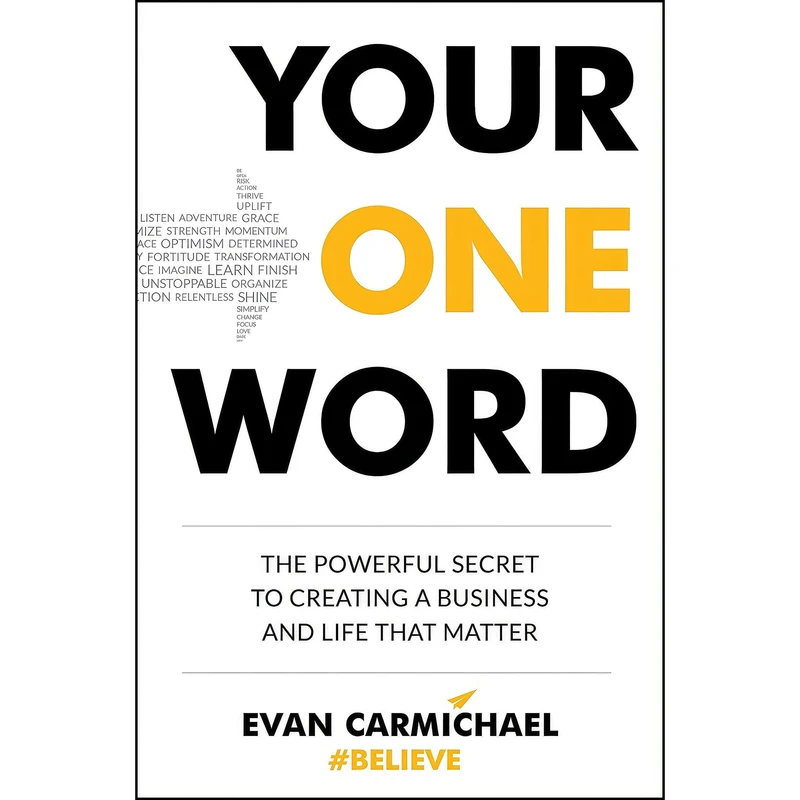 کتاب Your One Word اثر Evan Carmichael انتشارات TarcherPerigee