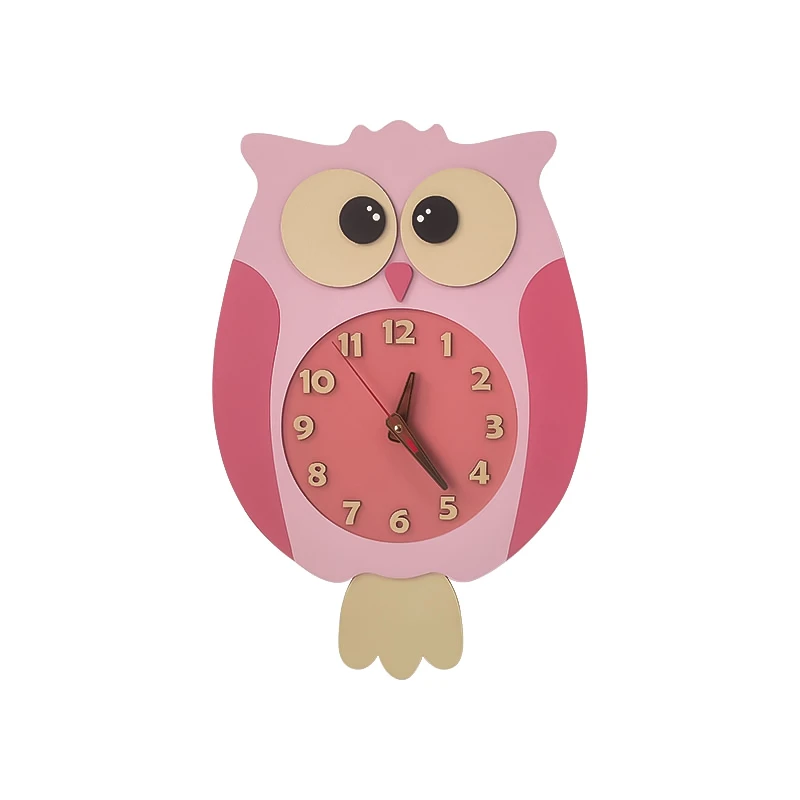 ساعت دیواری کودک طرح جغد مدل MKids52