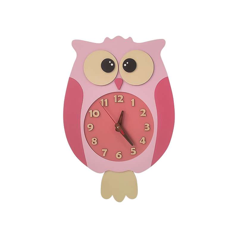 ساعت دیواری کودک طرح جغد مدل MKids52
