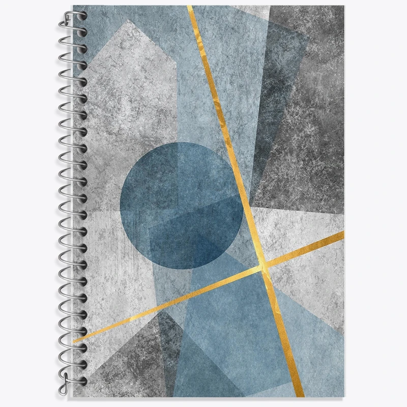 دفتر زبان 50 برگ خندالو مدل دو خط طرح دکوراتیو (decorative) کد F1933