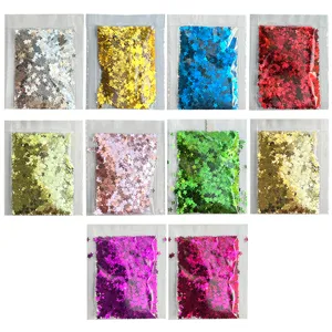  پولک تزیینی طرح ستاره مجموعه 10 عددی