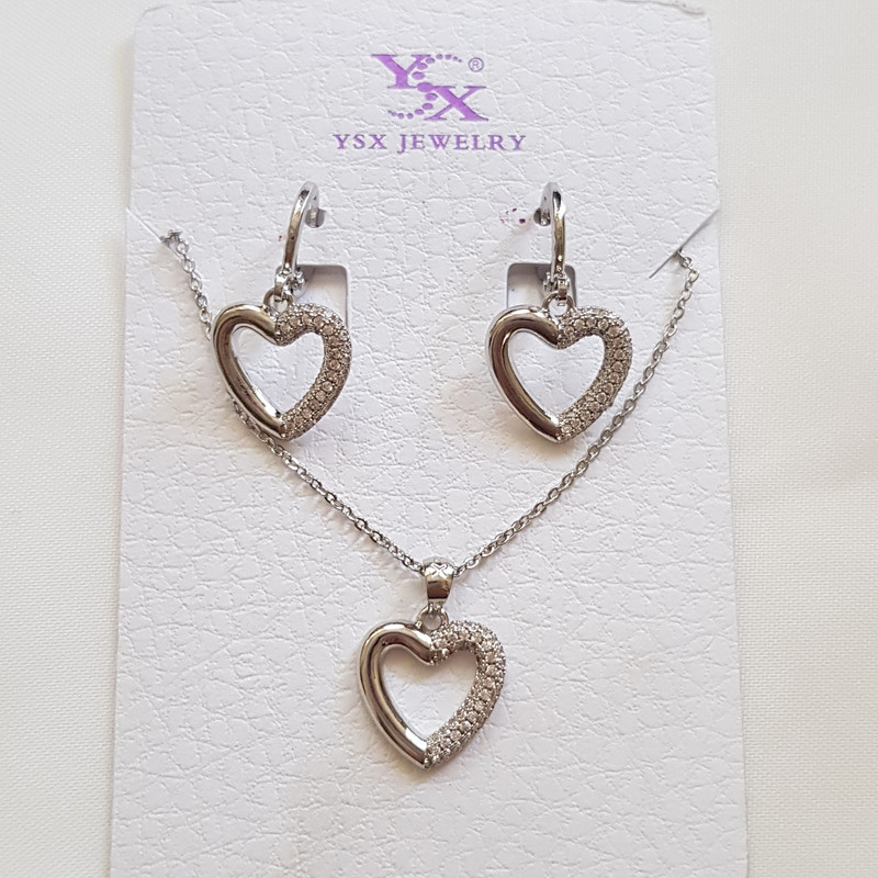 نیم ست زنانه وای اس ایکس مدل قلب نگینی 3462 نیم ست زنانه وای اس ایکس مدل قلب نگینی 3462