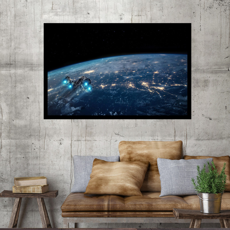 تابلو نوری بکلیت طرح کره زمین مدل B-MO1710