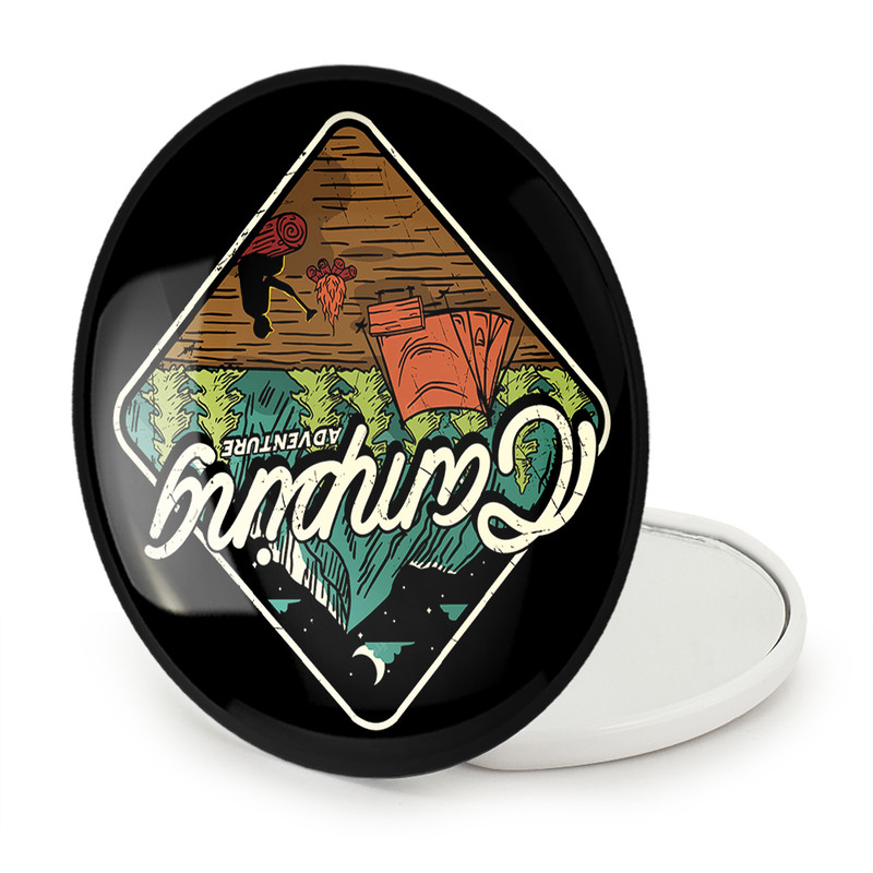 آینه جیبی خندالو طرح کمپینگ مدل تاشو کد 26047