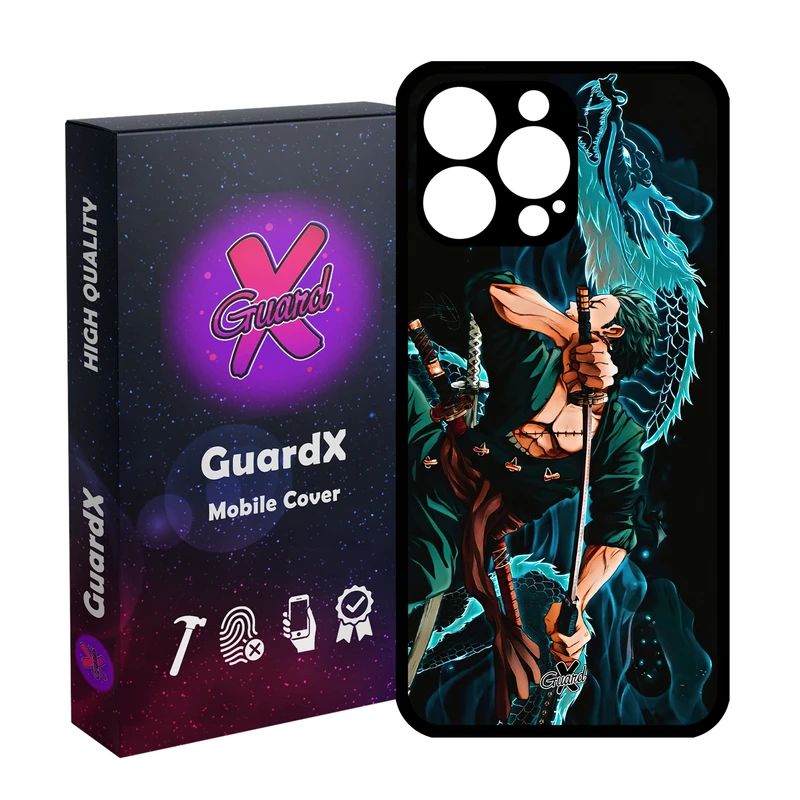 کاور گارد ایکس طرح Roronoa Zoro Anime مدل Glass10553 مناسب برای گوشی موبایل اپل iPhone 14 Pro Max