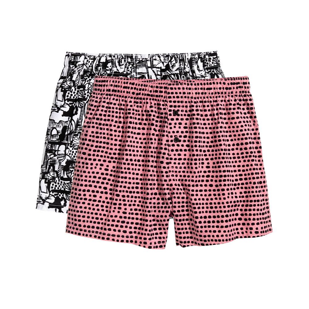 شلوارک مردانه اچ اند ام مدل 0400074 مجموعه دو عددی