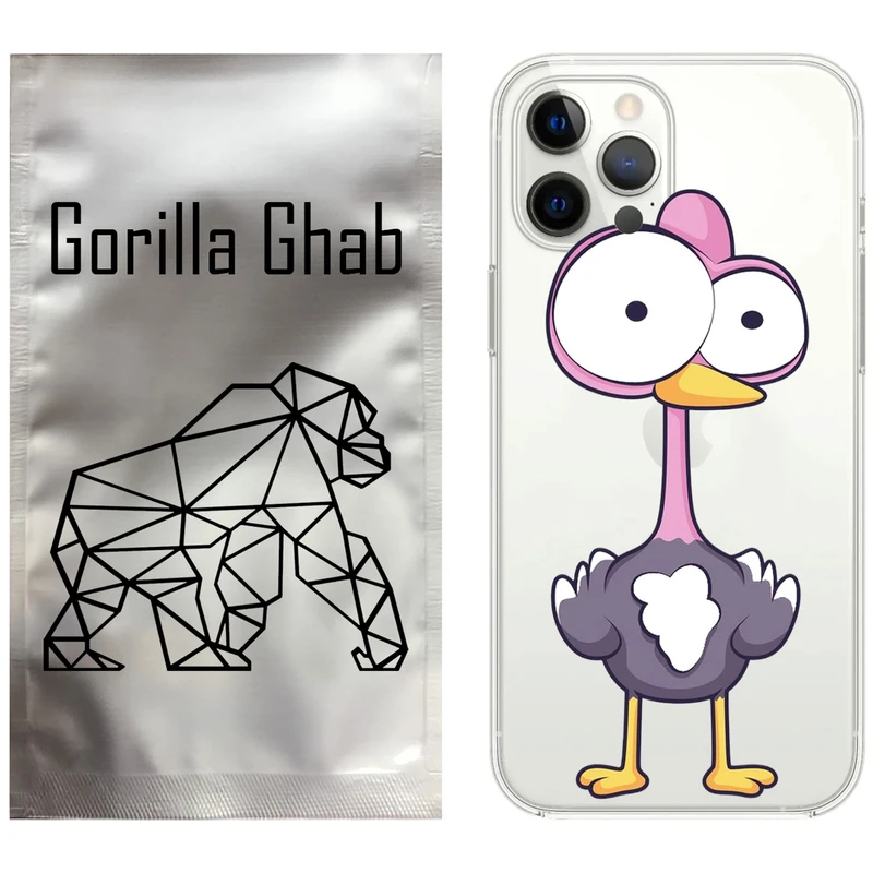کاور گوریلا قاب مدل CLG کد 43 طرح شترمرغ مناسب برای گوشی موبایل اپل iPhone 12 Pro
