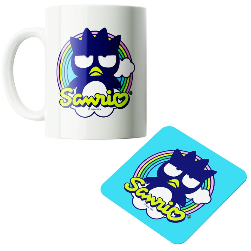 ماگ پاد آفرین مدل کارتونی سانریو کرومی مای ملودی هلوکیتی کد PZ120 به همراه زیرلیوانی