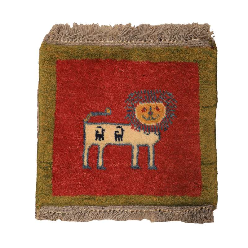 گبه دستباف نیم متری طرح قشقایی کد 4040410