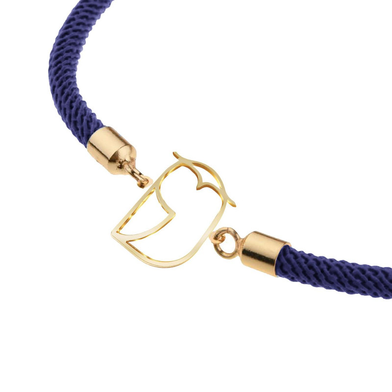 دستبند طلا 18 عیار زنانه مدوپد مدل جغد کد D15-10183