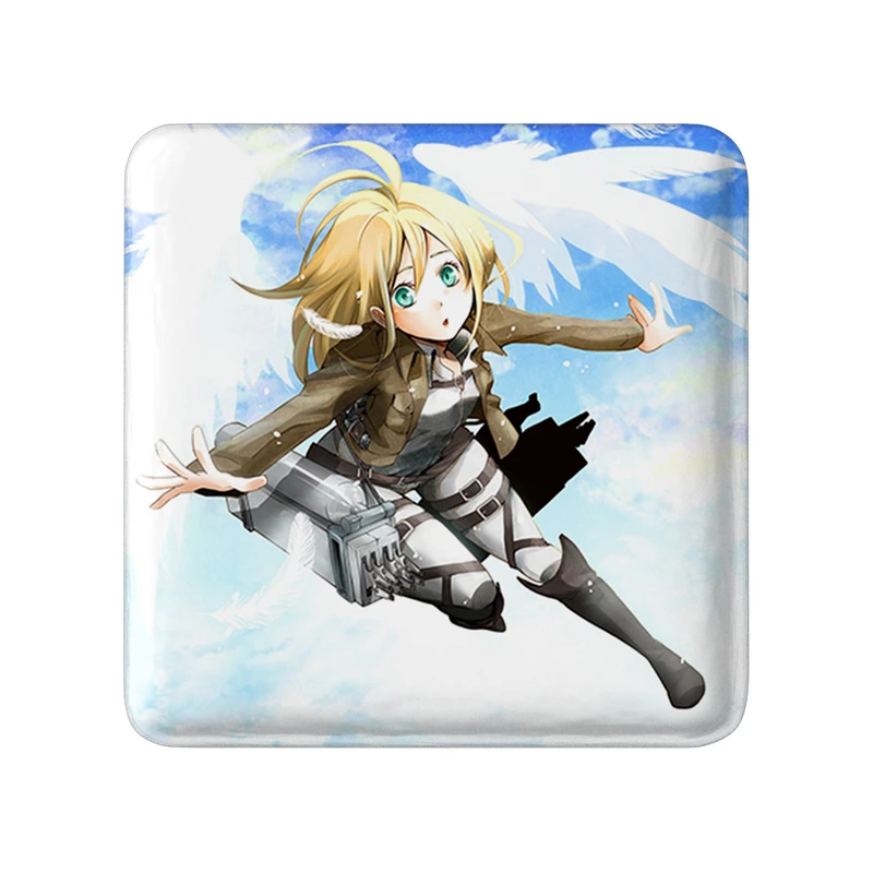 مگنت خندالو طرح هیستوریا انیمه اتک آن تایتان Attack on Titan مدل مربعی کد 18563