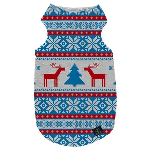 لباس سگ و گربه 27 طرح Christmas Tree Pattern کد MH871 سایز S