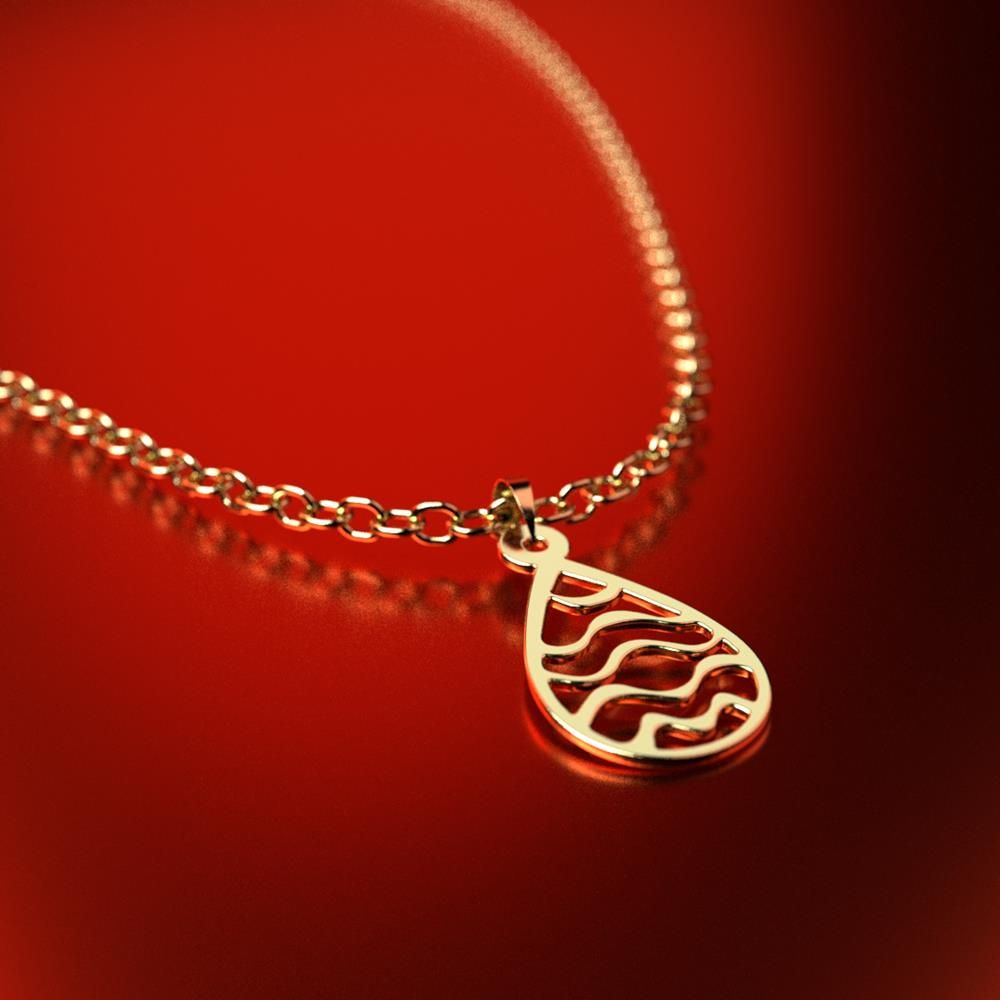 آویز گردنبند طلا 18 عیار زنانه مدوپد مدل هندسی کد PA1-13420 - - 3